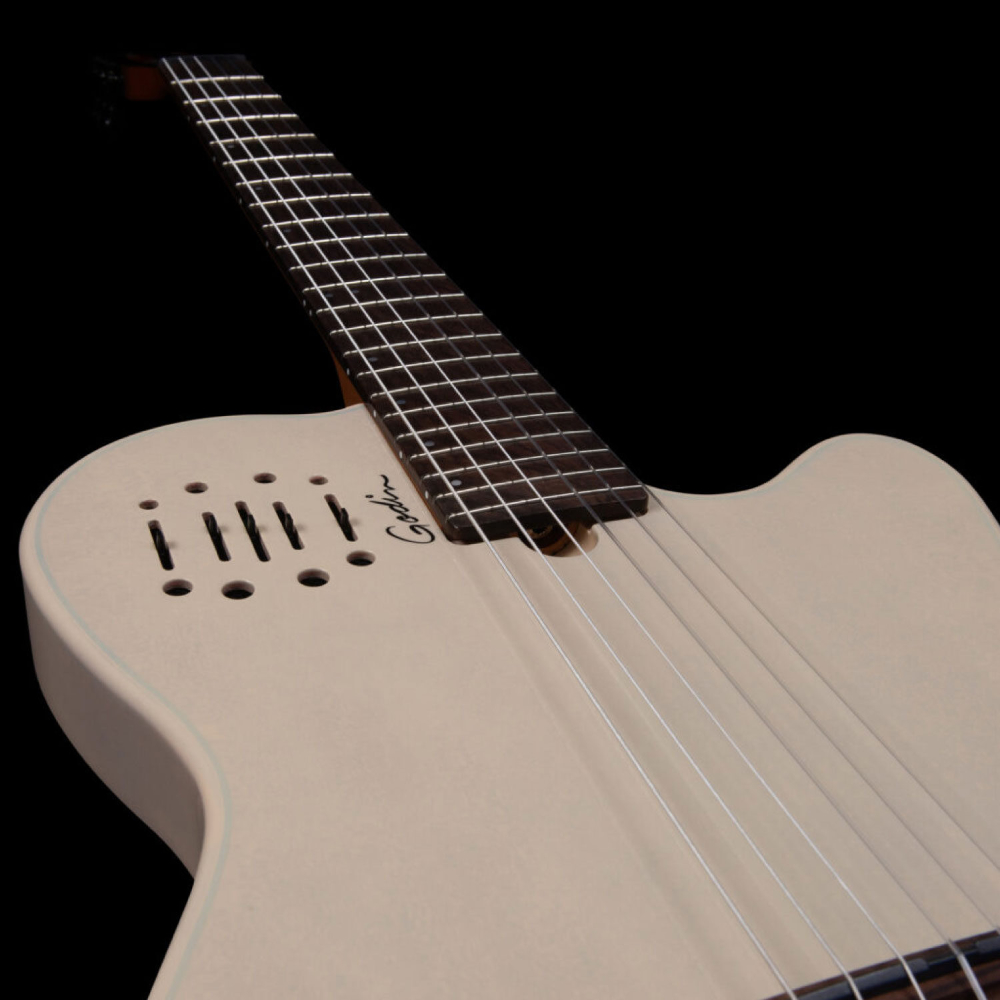 Godin ゴダン Multiac Mundial Ozark Cream ナイロンギター 指板画像