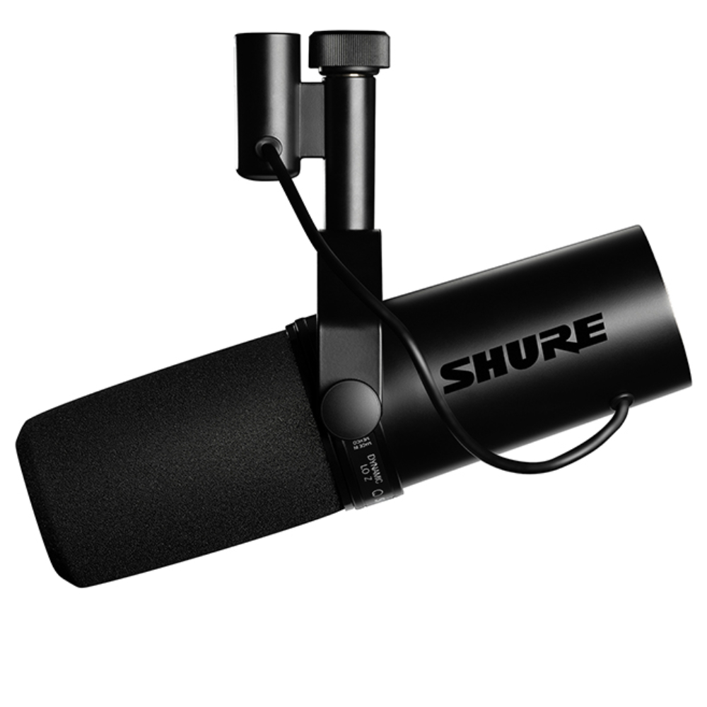 SHURE シュアー SM7DB プリアンプ内蔵 ダイナミックマイク ボーカルマイクロホン 本体横画像