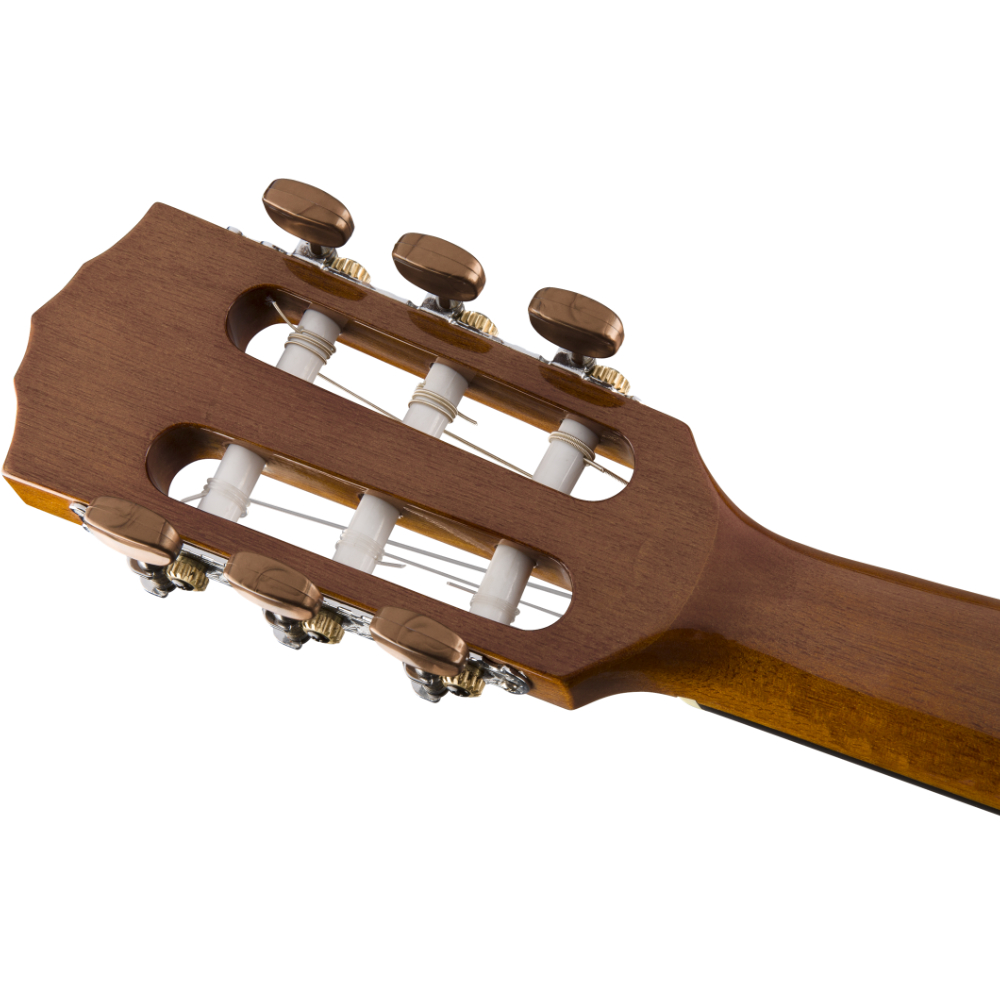Fender フェンダー CN-60S Nylon Walnut Fingerboard Natural クラシックギター ヘッドバック画像