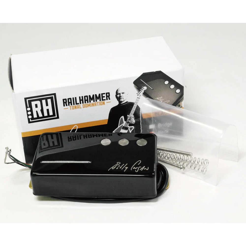 Railhammer Pickups レールハンマーピックアップス Billy Corgan Signature Black Set ブリッジ ネックセット ハムバッカー エレキギター ピックアップ パッケージ画像