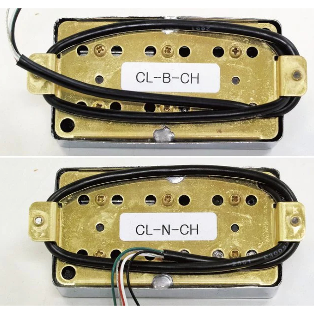 Railhammer Pickups レールハンマーピックアップス Cleancut Chrome Set ブリッジ ネックセット ハムバッカー エレキギター ピックアップ 本体裏画像