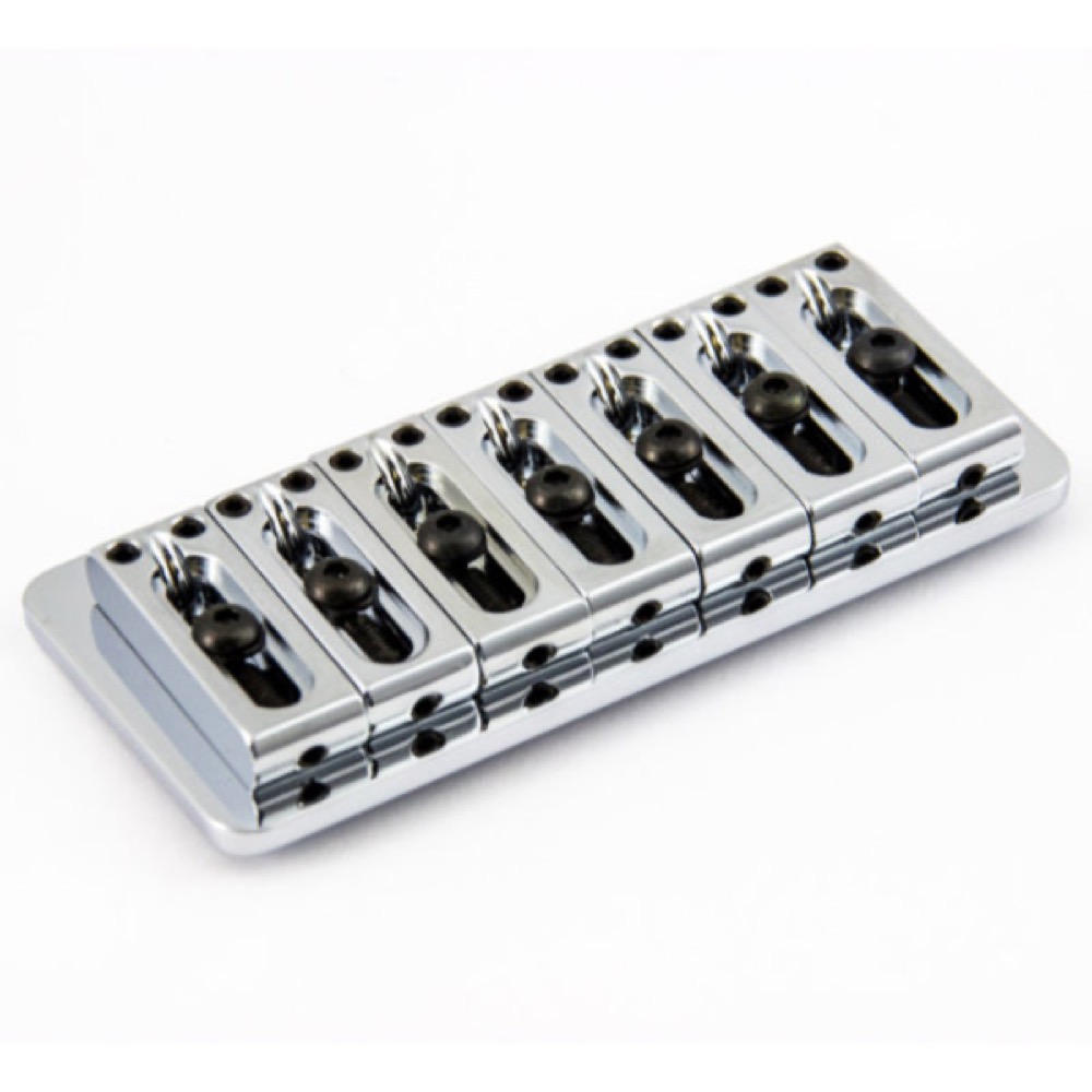 ABM エービーエム ABM3257C ハードテイルブリッジ 7弦ギター用 クロームギターパーツ ボディエンド側