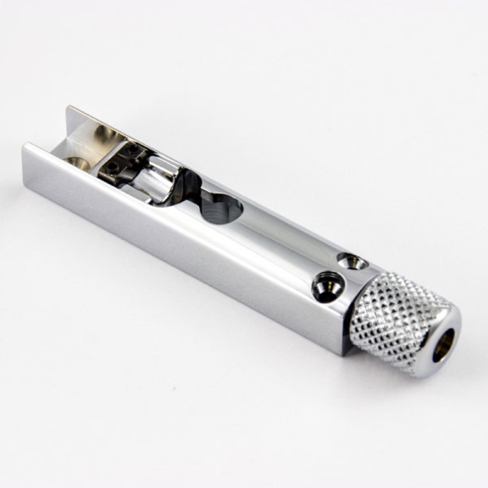 ABM エービーエム ABM3901C ヘッドレスベース用 チューナー付シングルブリッジ クローム エレキベース用パーツ ボディバエンド側