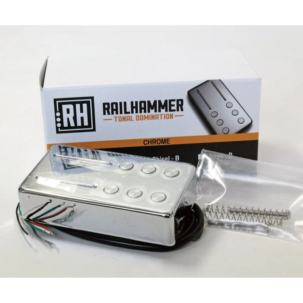 Railhammer Pickups レールハンマーピックアップス Hyper Vintage Chrome Set ブリッジ ネックセット ハムバッカー エレキギター ピックアップ 本体、パッケージ