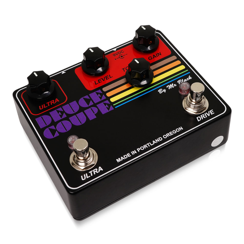 Mr.Black Deuce Coupe オーバードライブ ギターエフェクター フットスイッチ側からのアングル