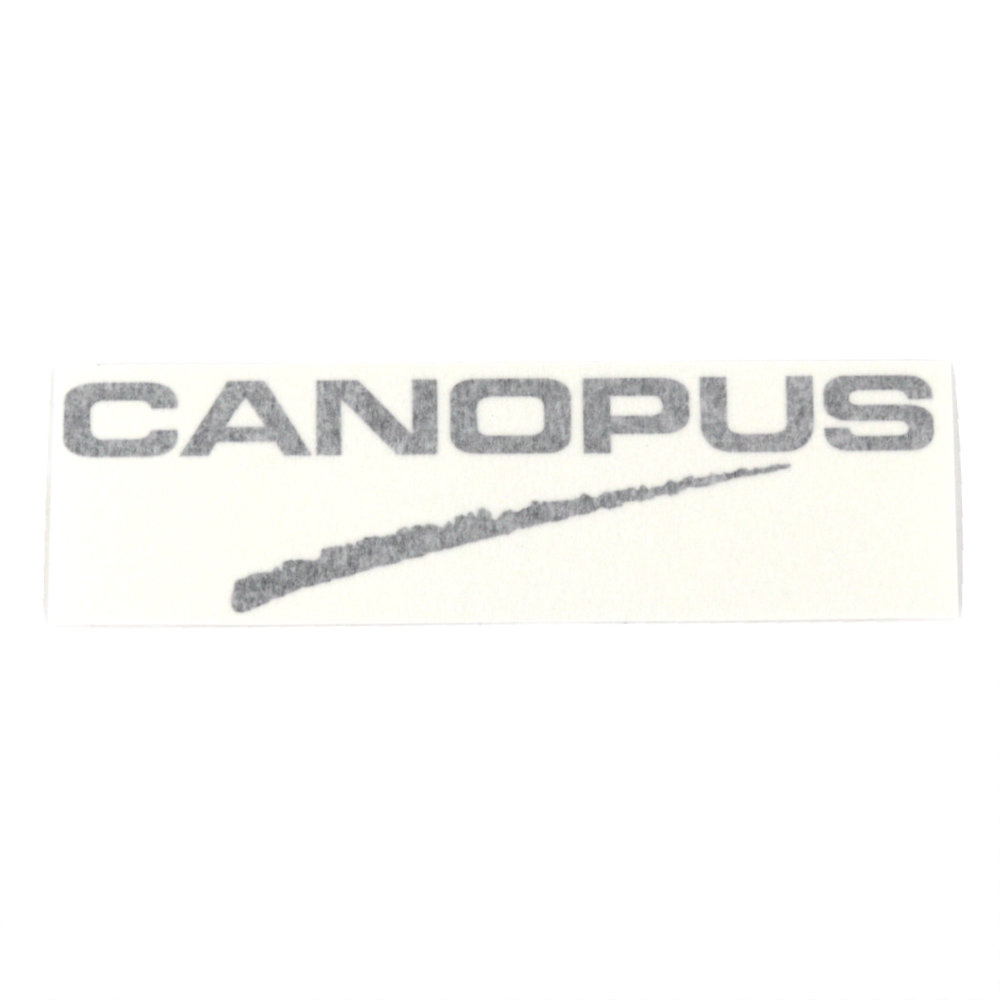 CANOPUS カノウプス Logo Sticker 小 黒 デカール ロゴステッカー