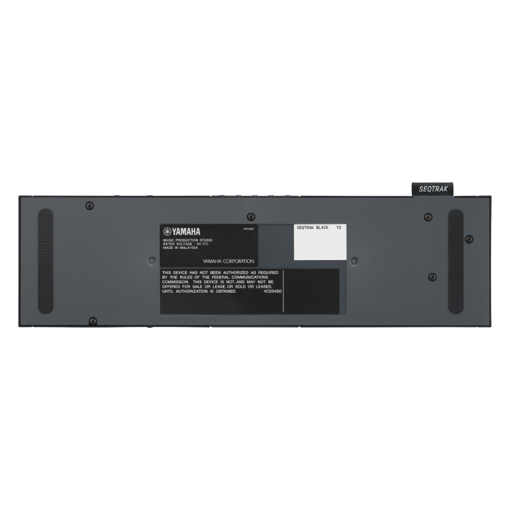 YAMAHA ヤマハ ミュージックプロダクションスタジオ SEQTRAK BLACK シンセサイザー 音楽制作 裏面画像
