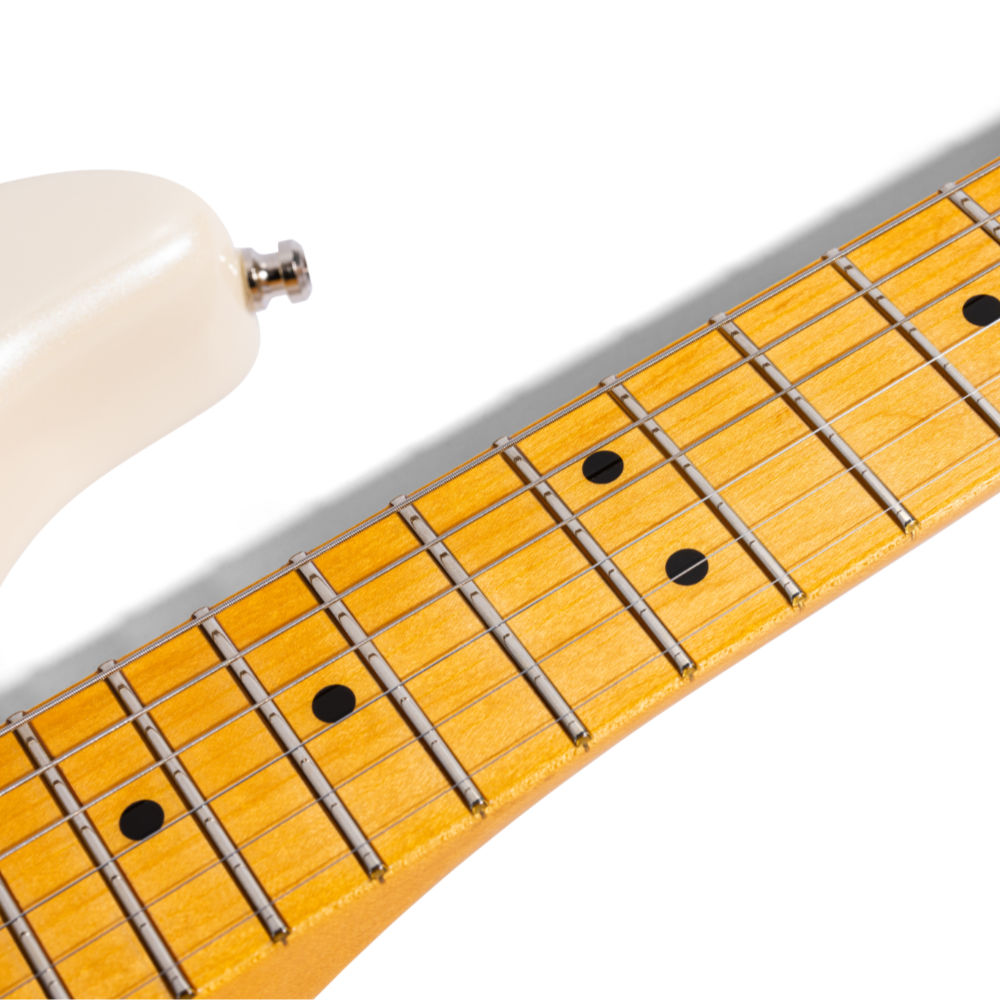 Fender フェンダー Lincoln Brewster Stratocaster Olympic Pearl エレキギター ストラトキャスター ネック、指板