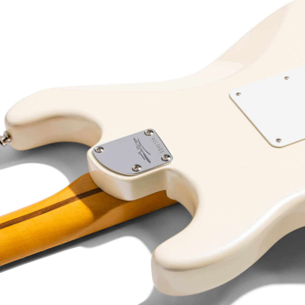 Fender フェンダー Lincoln Brewster Stratocaster Olympic Pearl エレキギター ストラトキャスター ボディバック、ネックジョイント