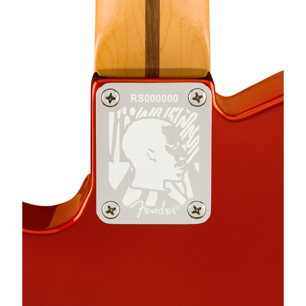 Fender フェンダー Limited Edition Raphael Saadiq Telecaster Dark Metallic Red エレキギター テレキャスター ネックプレート画像