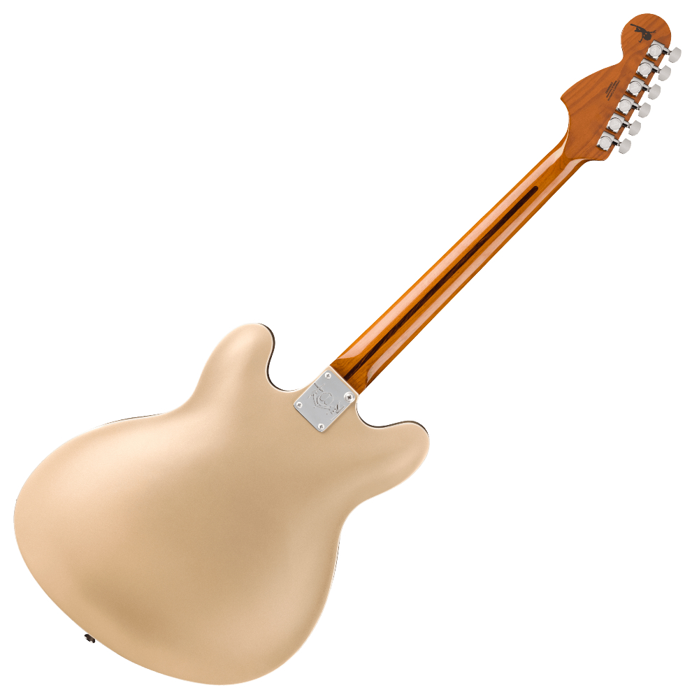 Fender フェンダー Tom DeLonge Starcaster RW CHW Satin Shoreline Gold エレキギター ボディバック画像