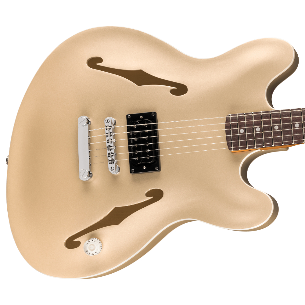 Fender フェンダー Tom DeLonge Starcaster RW CHW Satin Shoreline Gold エレキギター ボディ画像1