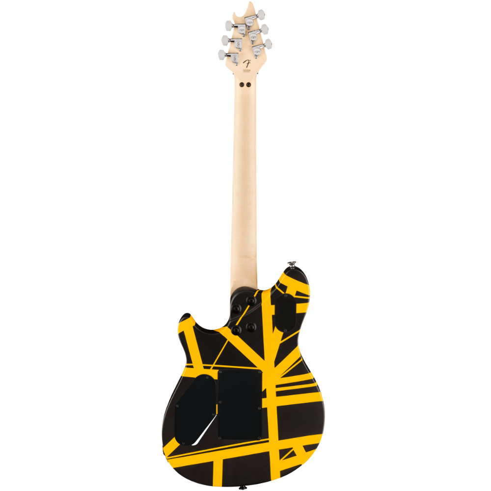 EVH Wolfgang Special Striped Series Black and Yellow エレキギター ボディバック