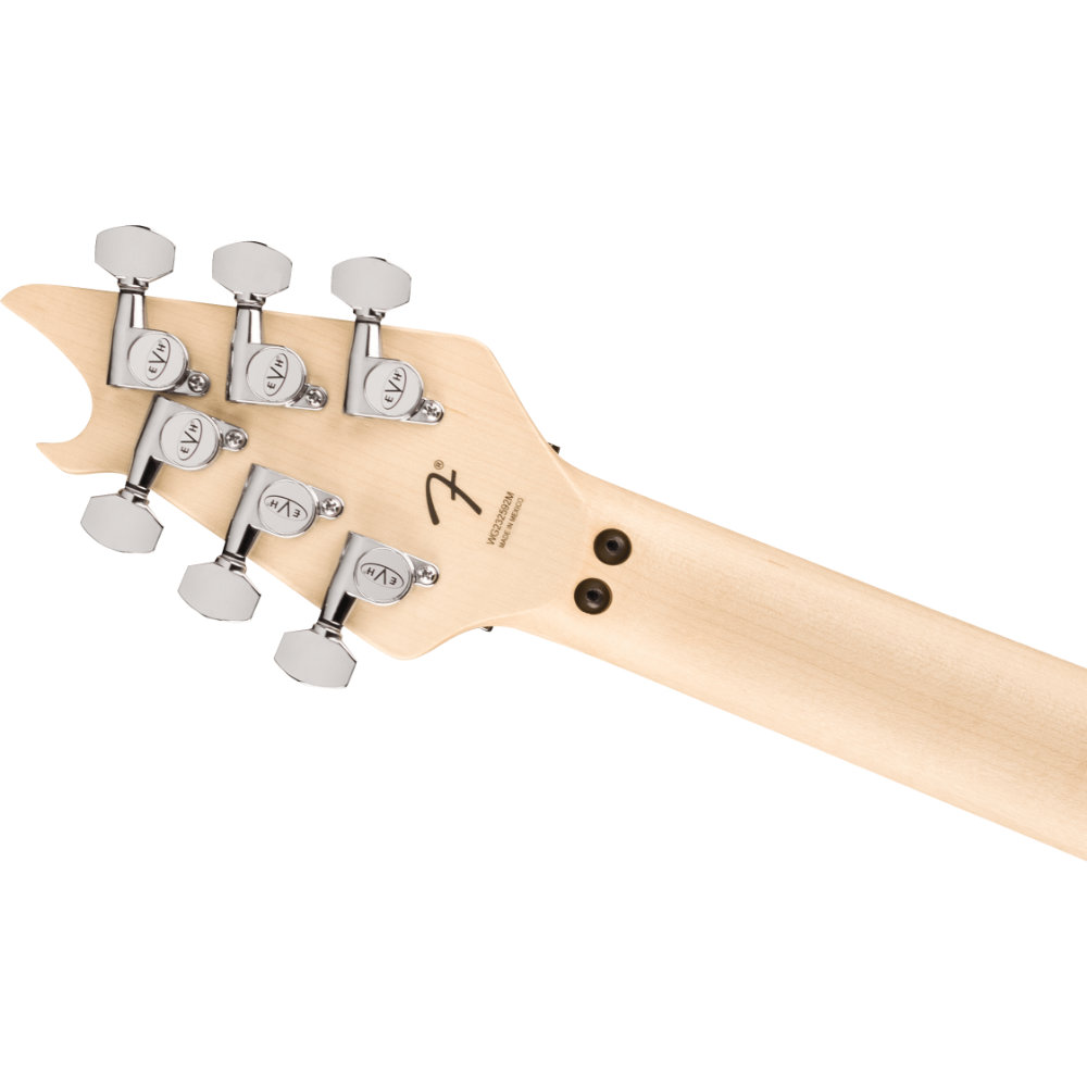 EVH Wolfgang Special Striped Series Black and Yellow エレキギター ヘッド裏、ペグ