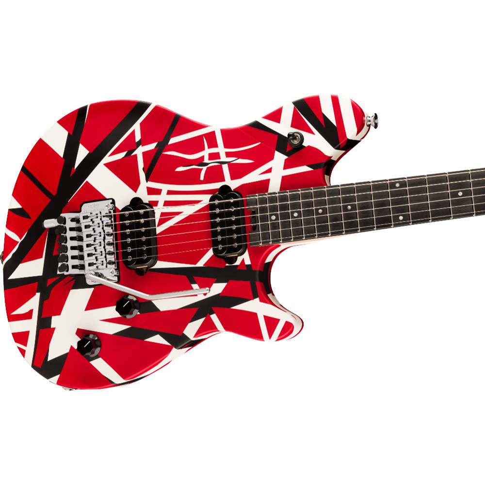 EVH Wolfgang Special Striped Series Red Black and White エレキギター ボディトップ