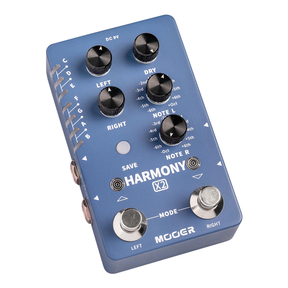 Mooer ムーアー HARMONY X2 ピッチシフター ギターエフェクター 正面