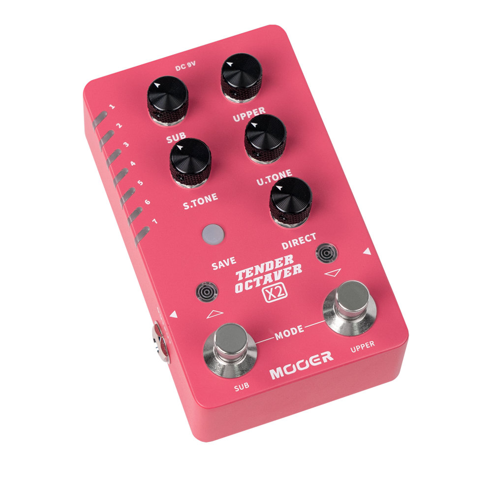 Mooer ムーアー TENDER OCTAVER X2 オクターバー ギターエフェクター 本体正面