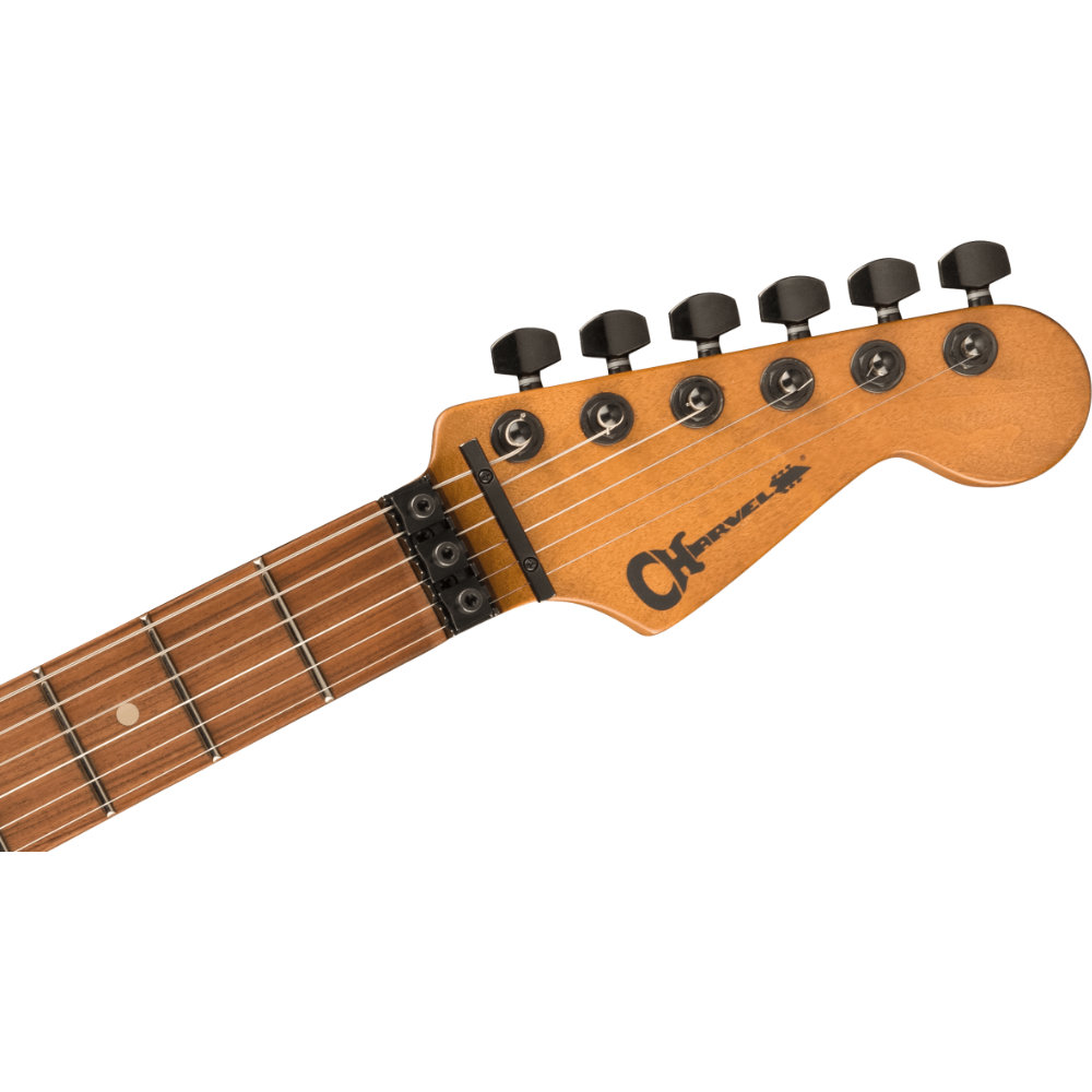 Charvel シャーベル Pro-Mod Relic San Dimas Style 1 HH FR PF Weathered Orange エレキギター ヘッド表、ロックナット