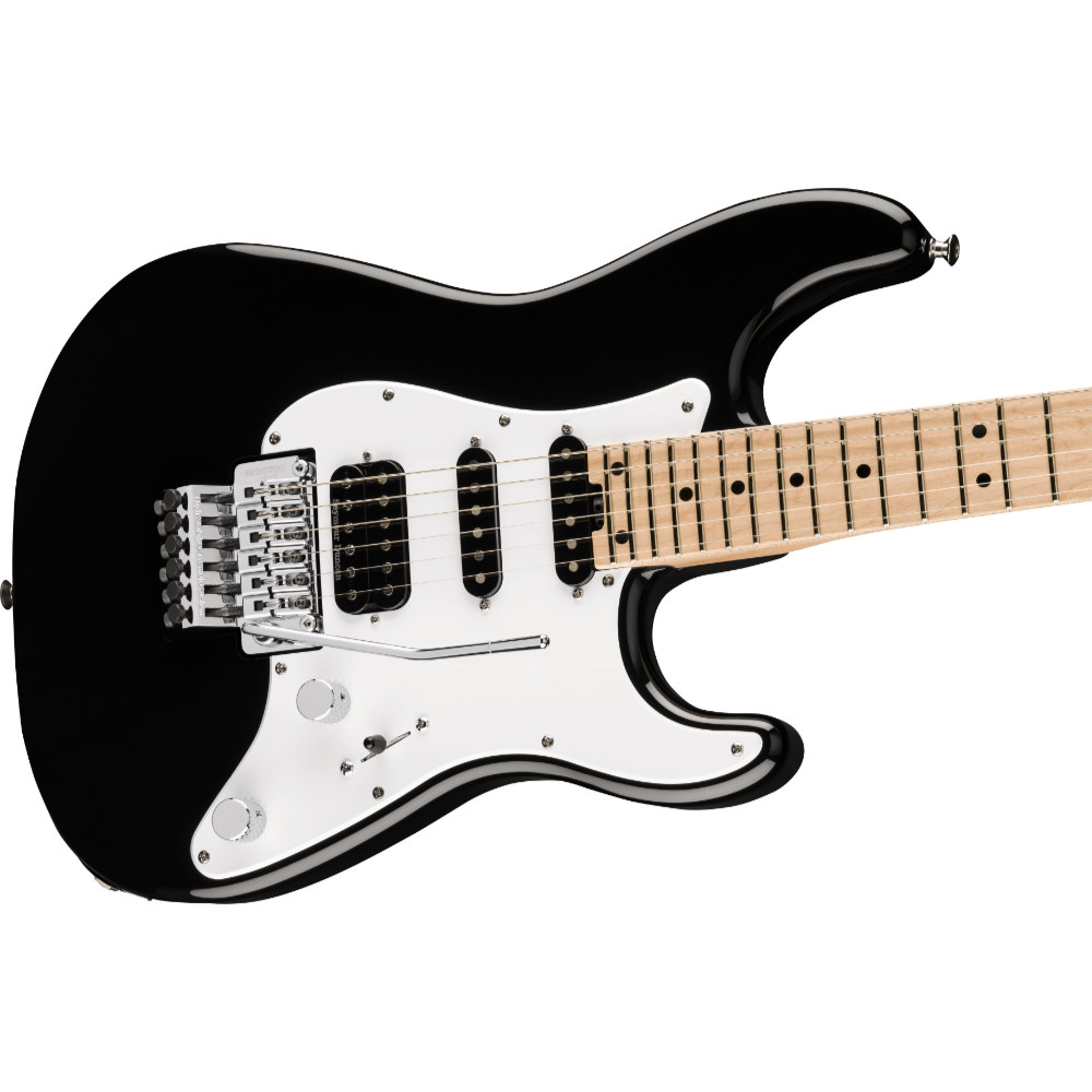 Charvel シャーベル MJ So-Cal Style 1 HSS FR M Gloss Black エレキギター ボディ斜めアングル画像