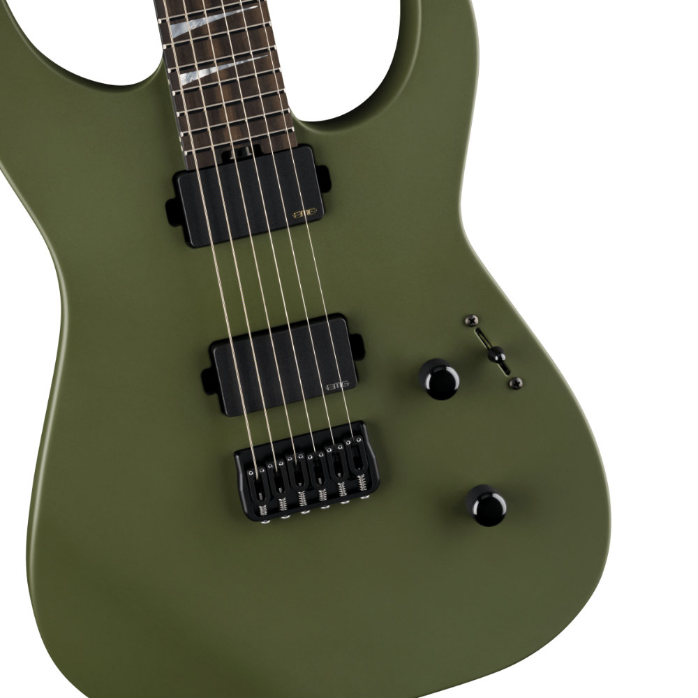 Jackson ジャクソン American Series Soloist SL2 HT Matte Army Drab エレキギター ピックアップ、ブリッジ