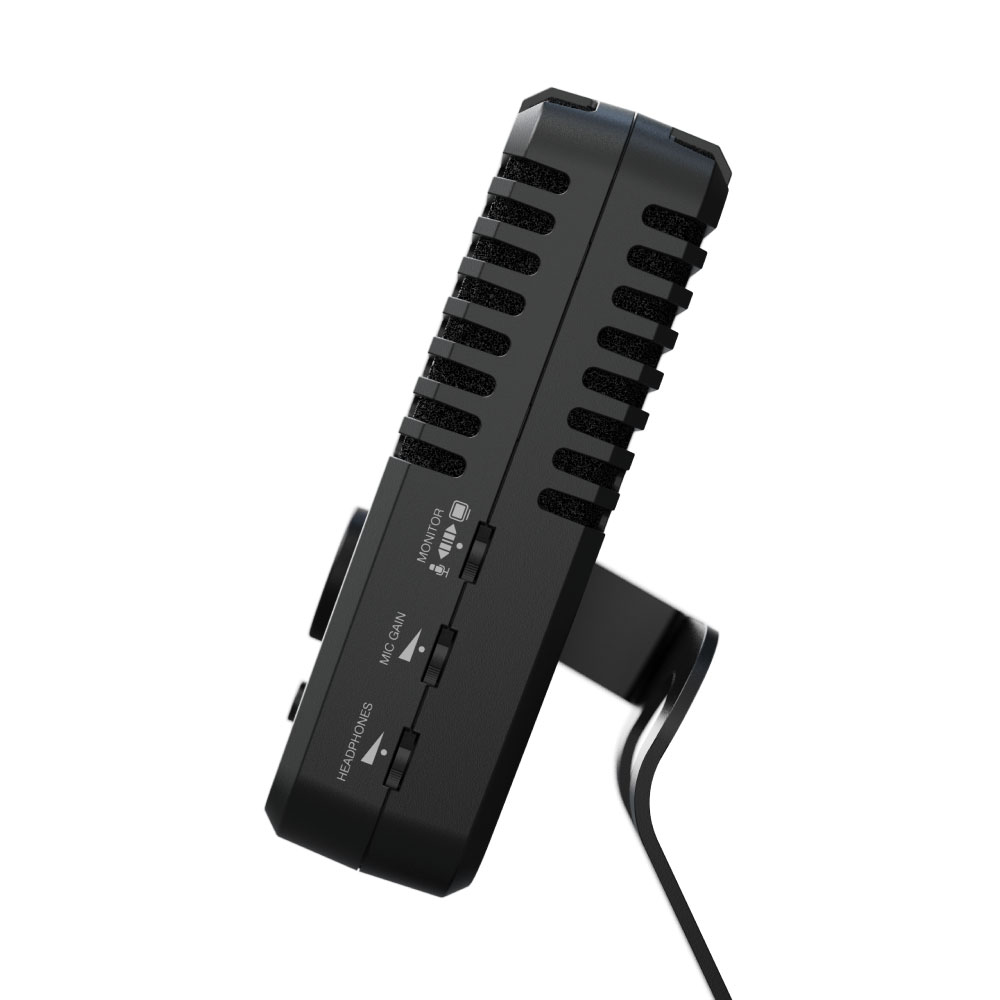 IK Multimedia アイケーマルチメディア iRig Stream Mic USB コンデンサーマイク ＆ オーディオインターフェイス 側面