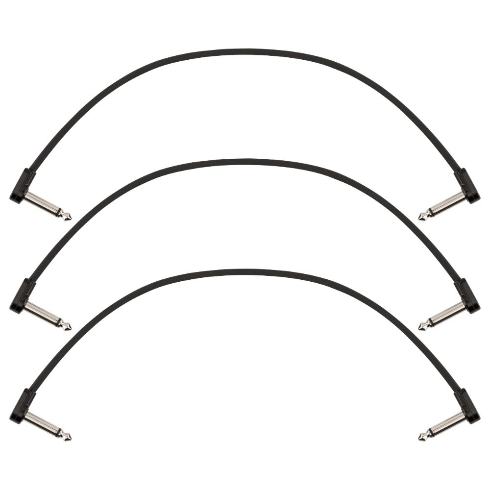 Fender フェンダー Blockchain 12インチ Patch Cable LL 30cm ギターケーブル 3本セット