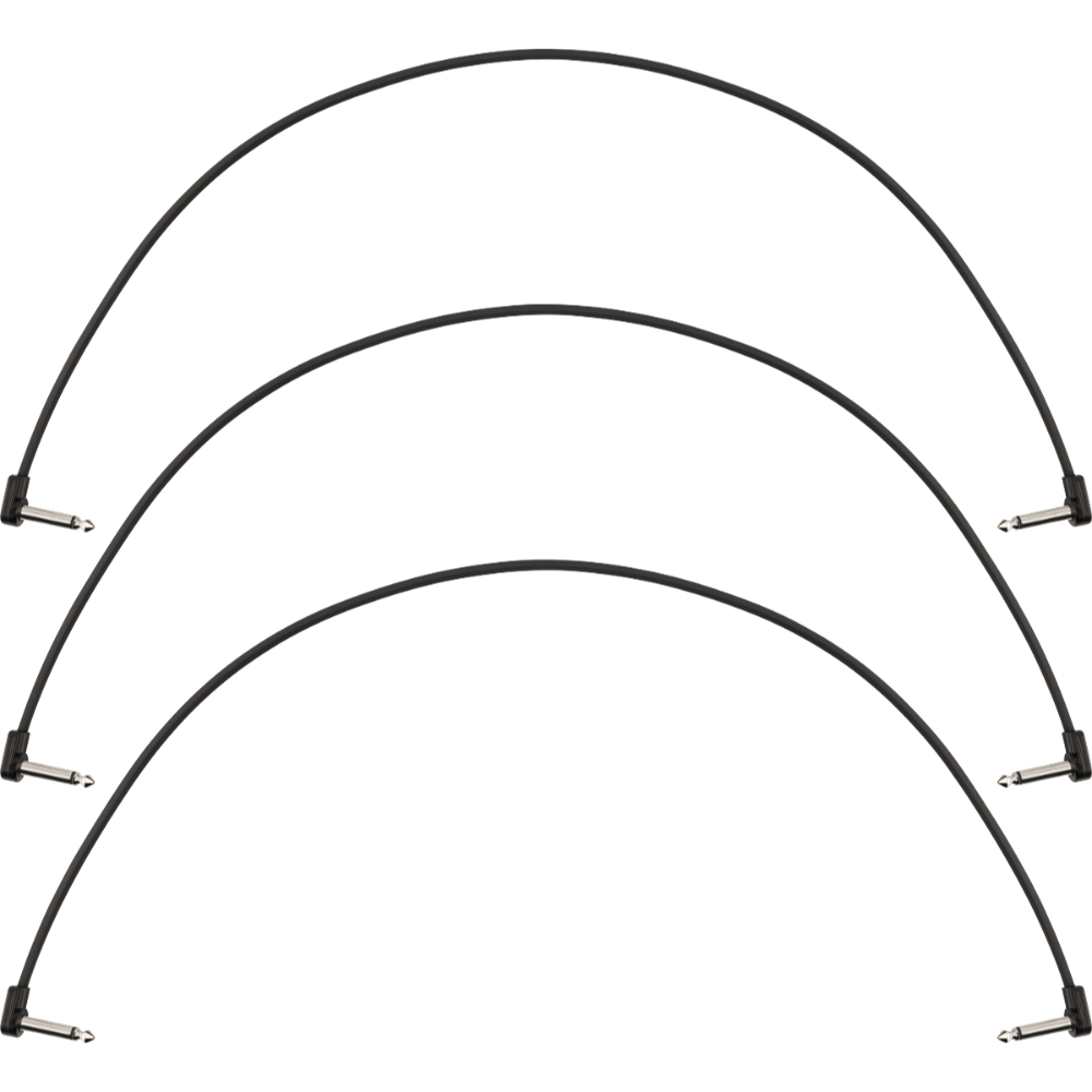 Fender フェンダー Blockchain 24インチ Patch Cable 3-Pack Angle/Angle パッチケーブル 3本セット