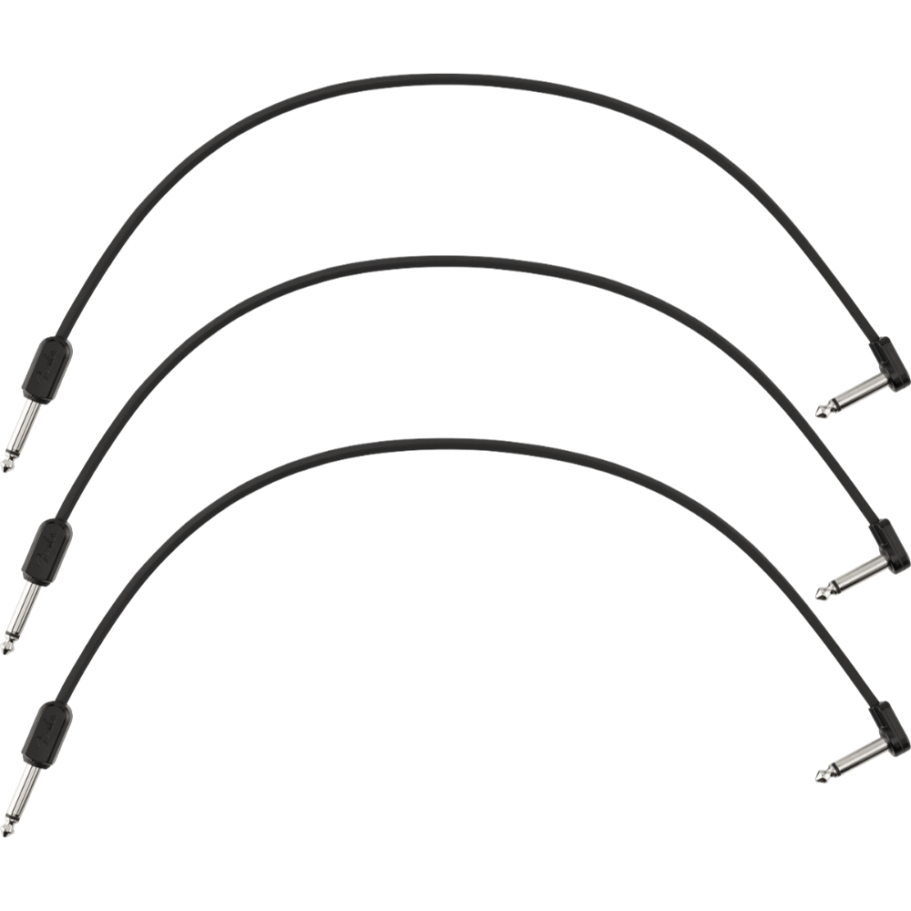 Fender フェンダー Blockchain 16インチ Patch Cable 3-Pack Straight/Angled パッチケーブル 3本セット
