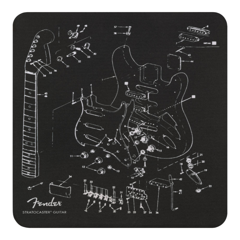 Fender フェンダー Mousepad Exploded Strat マウスパッド