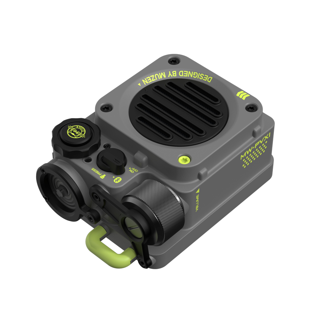 MUZEN ミューゼン Wild Mini 第2世代 Bluetooth ポータブルスピーカー メタルグレー 本体画像1