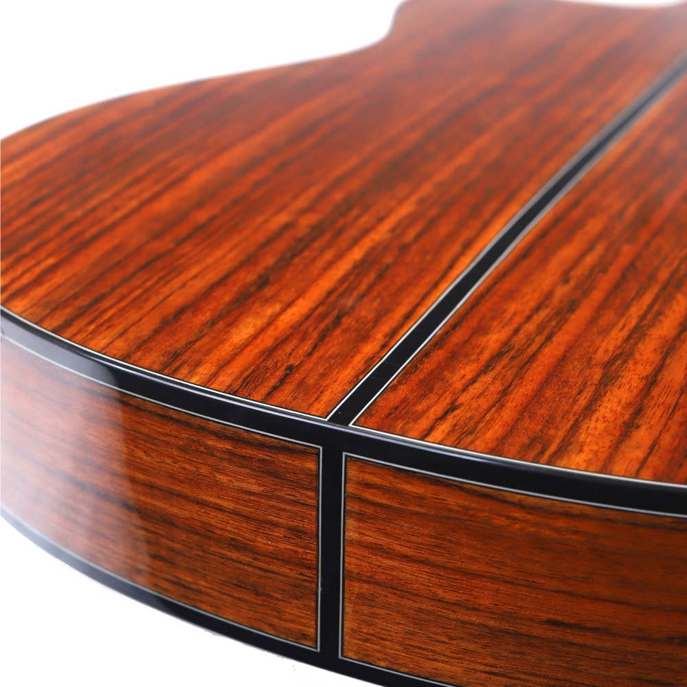 Valencia バレンシア VC774TCE 4/4サイズ エレガットギター クラシックギター ボディエンド、バック