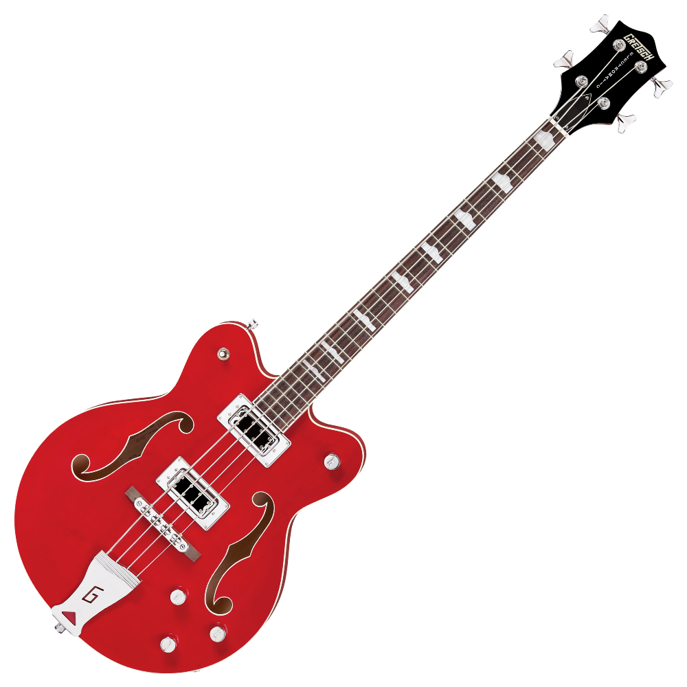 GRETSCH グレッチ G5442BDC Electromatic Hollow Body 30.3 Short Scale Bass Rosewood Fingerboard Transparent Red トランスペアレントレッド エレキベース