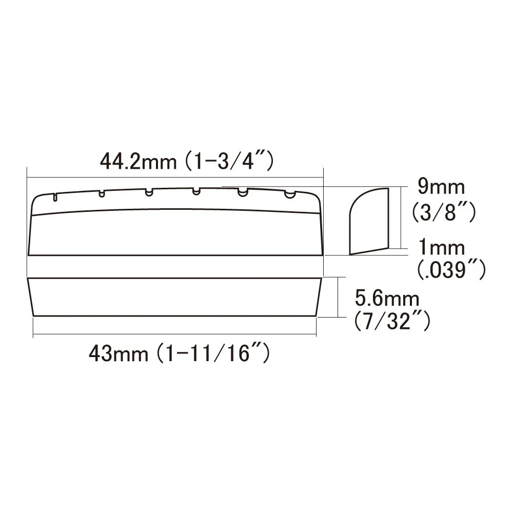 SCUD スカッド HSBV-NM1 マーティンタイプ用ナット サイズ図画像