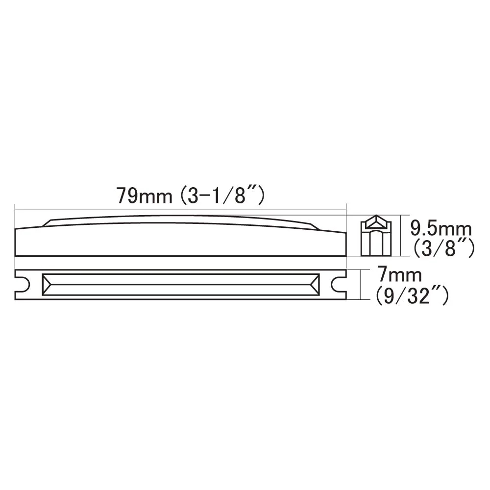 SCUD スカッド HSBV-SG2 ギブソンアジャスタブルタイプ用サドル サイズ図画像