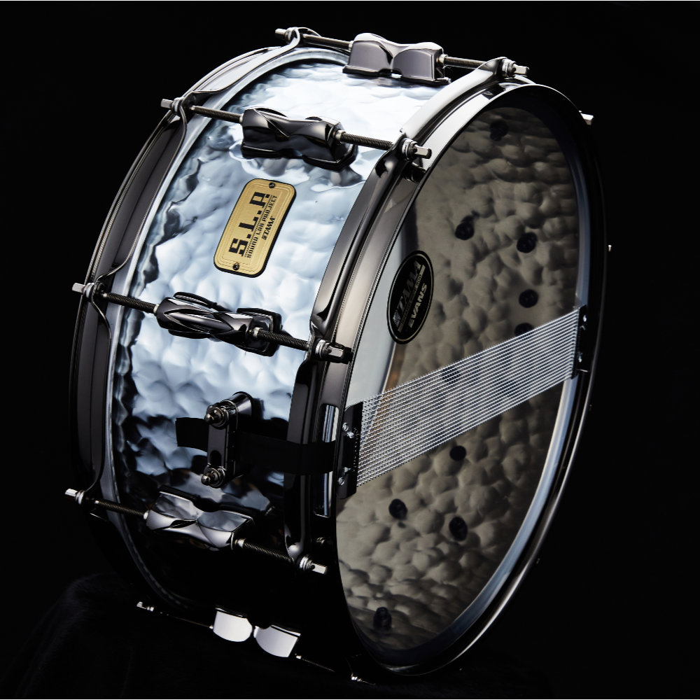 TAMA タマ LST146H S.L.P. Hammered Steel 14インチx6インチ スネアドラム 裏年、スナッピー