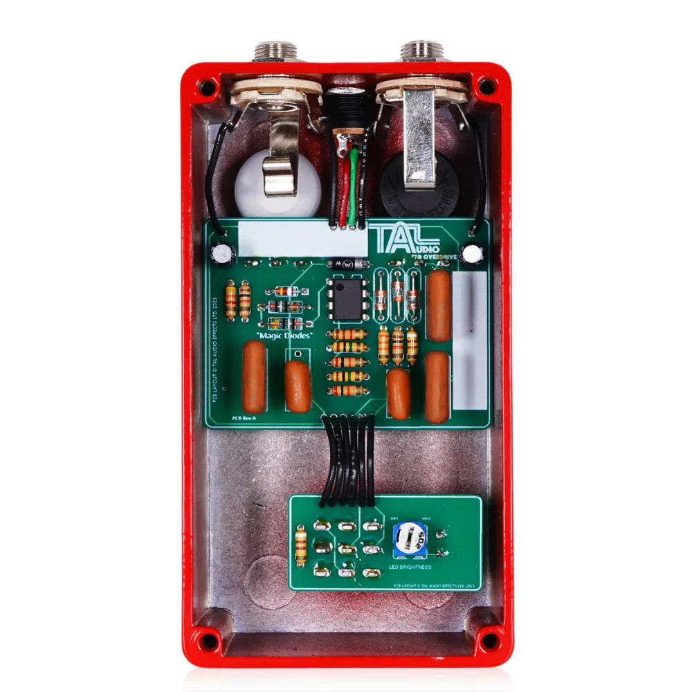 TAL Audio Effects ティーエーエルオーディオエフェクツ 78 OD Red ギターエフェクター オーバードライブ 内部画像