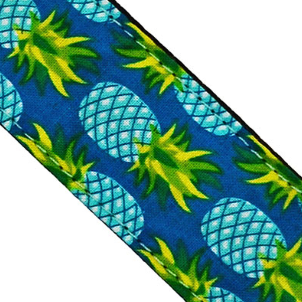 Perri’s ペリーズ FWS15-7096 1.5 TURQ PINE パイナップル柄 グリーン ウクレレストラップ 本体画像1