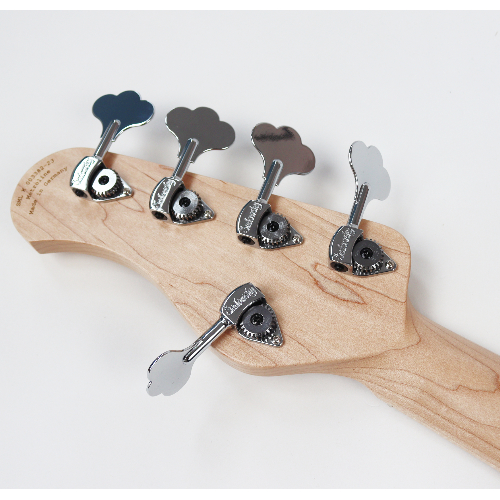 Sadowsky サドウスキー MetroLine ML21 VJ5 ASH 5-String Solid Sage Green Metallic Satin 5弦エレキベース ネック画像