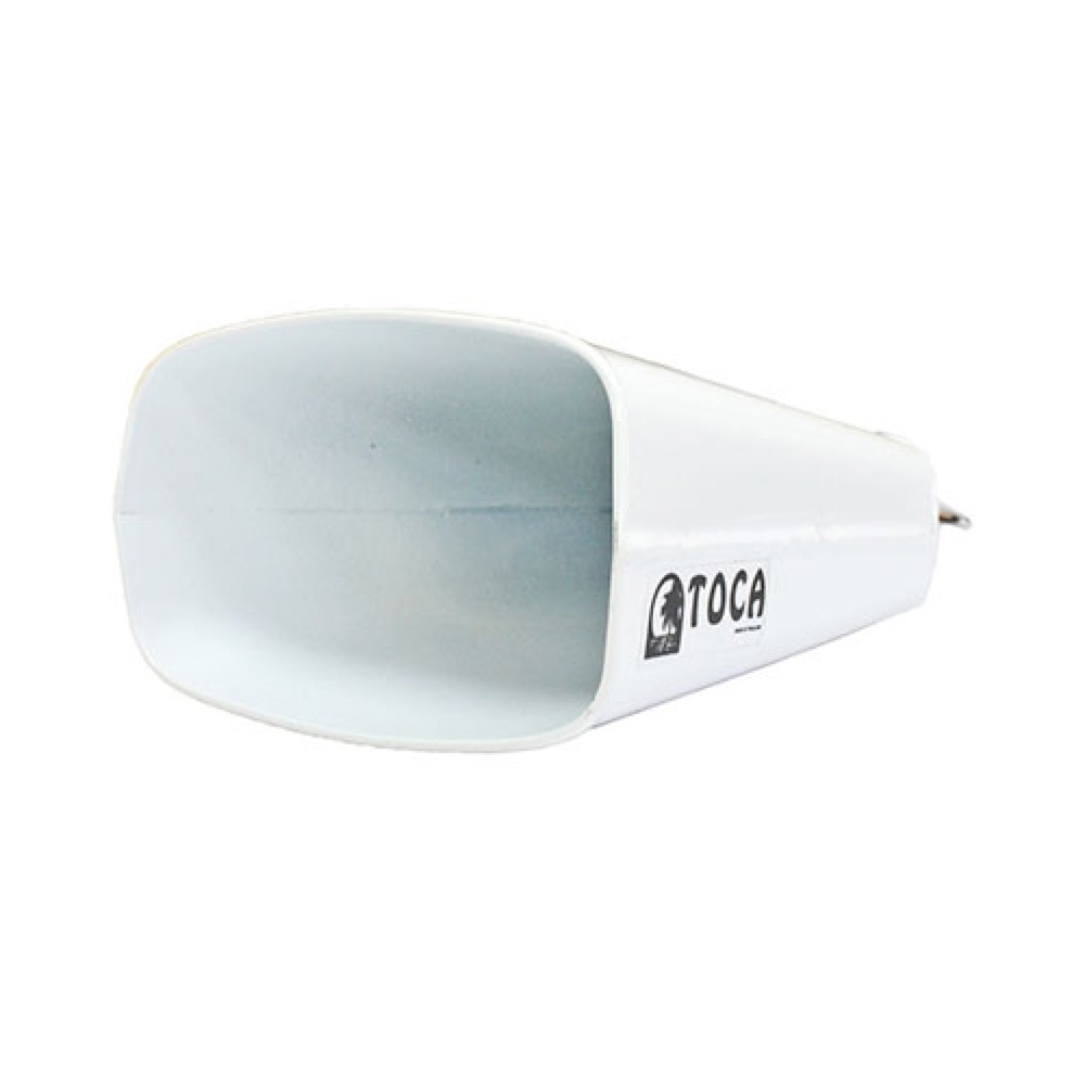 TOCA トカ 4343-T Rumba Bell Small White カウベル ホワイト 斜めアングル画像