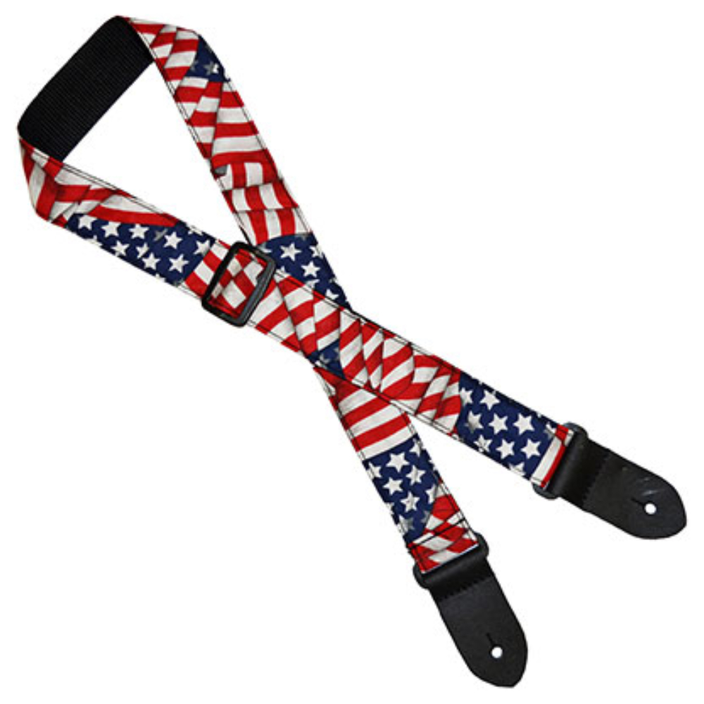 Perri’s ペリーズ FWS15-2160 1.5 STARS&STRIPES 星条旗柄 ウクレレストラップ