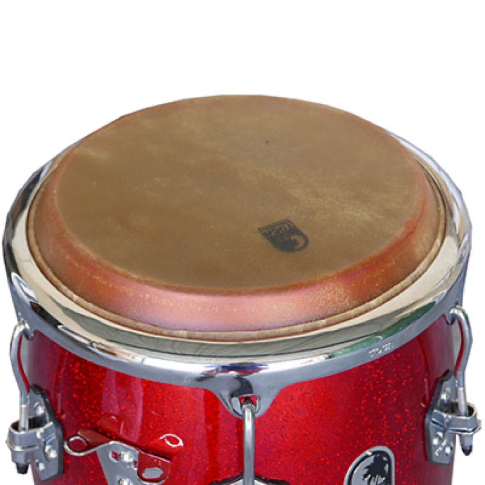 TOCA トカ 4612-1/2FR Custom Deluxe Fiberglass 12 1/2インチ Red Sparkle Tumba コンガ トゥンバ レッドスパークル 打面画像