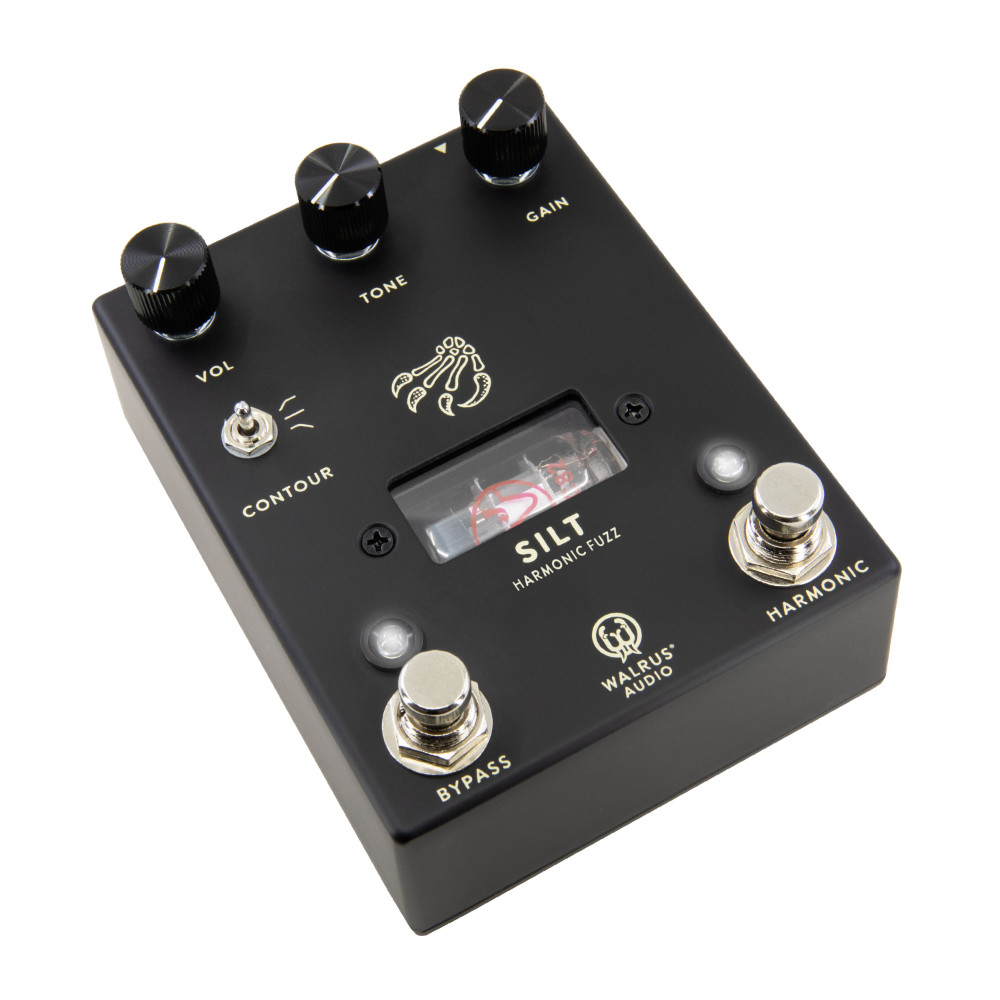 WALRUS AUDIO ウォルラスオーディオ WAL-SILT #BK Silt Harmonic Fuzz BLACK ファズ ギターエフェクター 斜めアングル画像