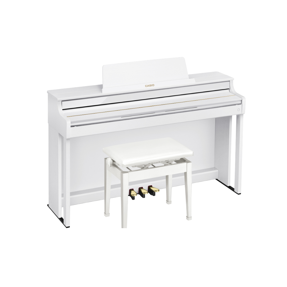 CASIO カシオ CELVIANO セルヴィアーノ AP-550WE 電子ピアノ 高低自在椅子付き 【組立設置無料サービス中】 アングル画像