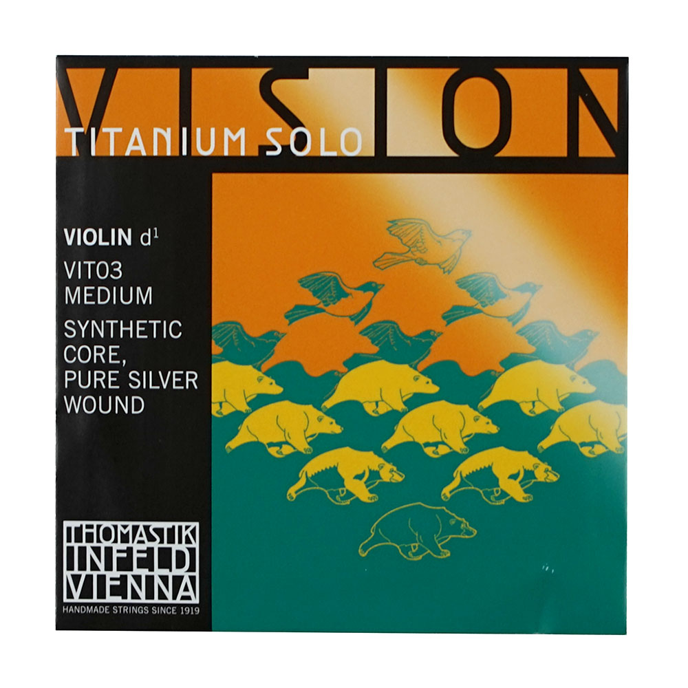 Thomastik Infeld Vision Titanium Solo VIT03 D線 シルバー バイオリン弦