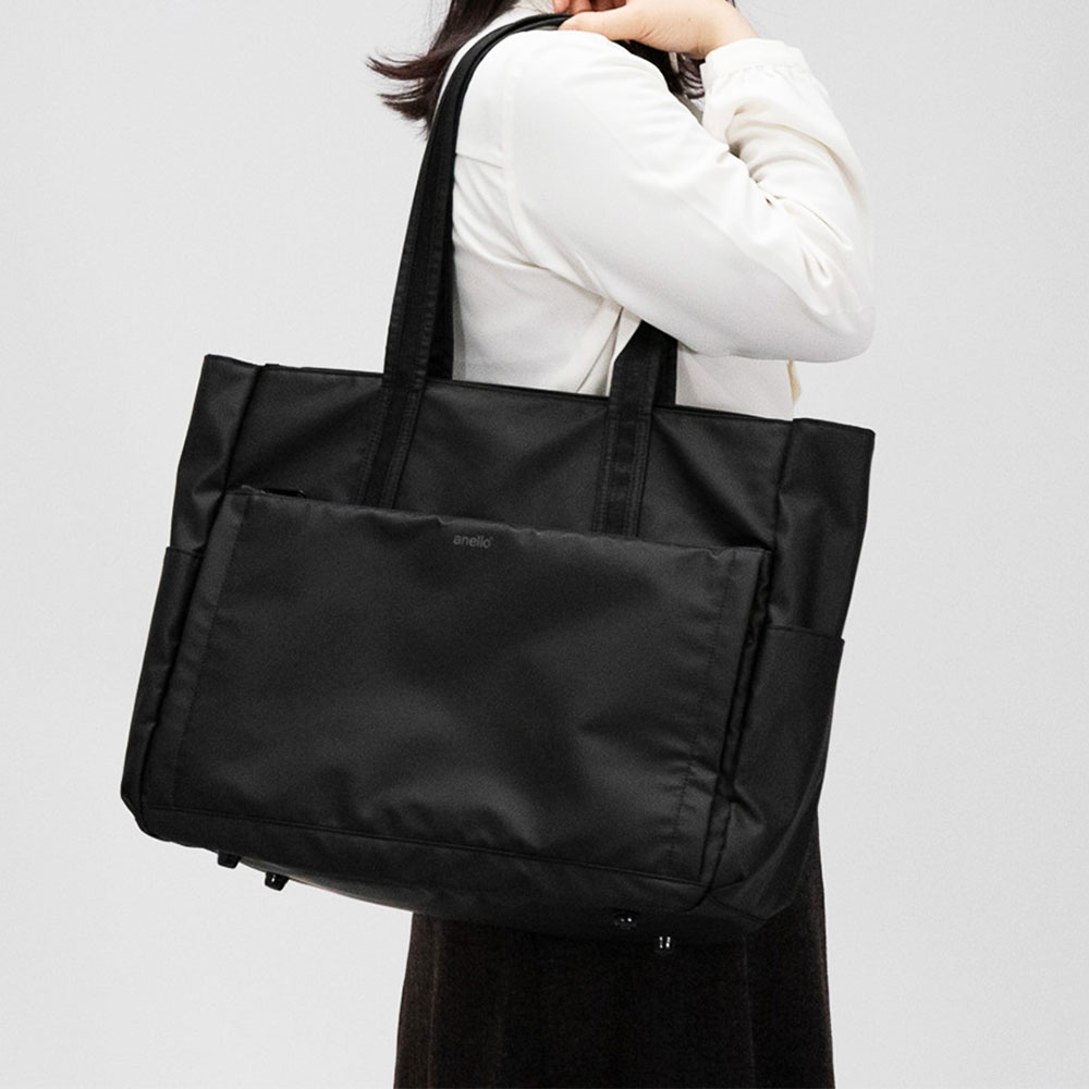 anello × Pearl Flute アネロ パールフルート ANL-FLT2 #B ブラック トートバッグ フルートバッグ 肩掛けイメージ