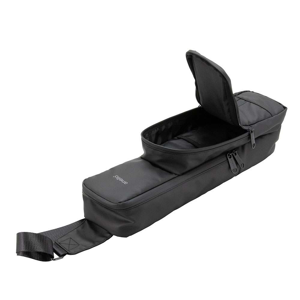 anello × Pearl Flute アネロ パールフルート ANL-FLOS1 #B ブラック ワンショルダーバッグ フルートバッグ ポケット部