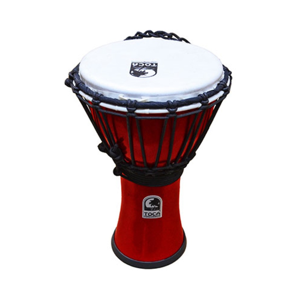 TOCA トカ TFCDJ-7MR Freestyle II Colorsound Djembe 7インチ Metallic Red ジャンベ