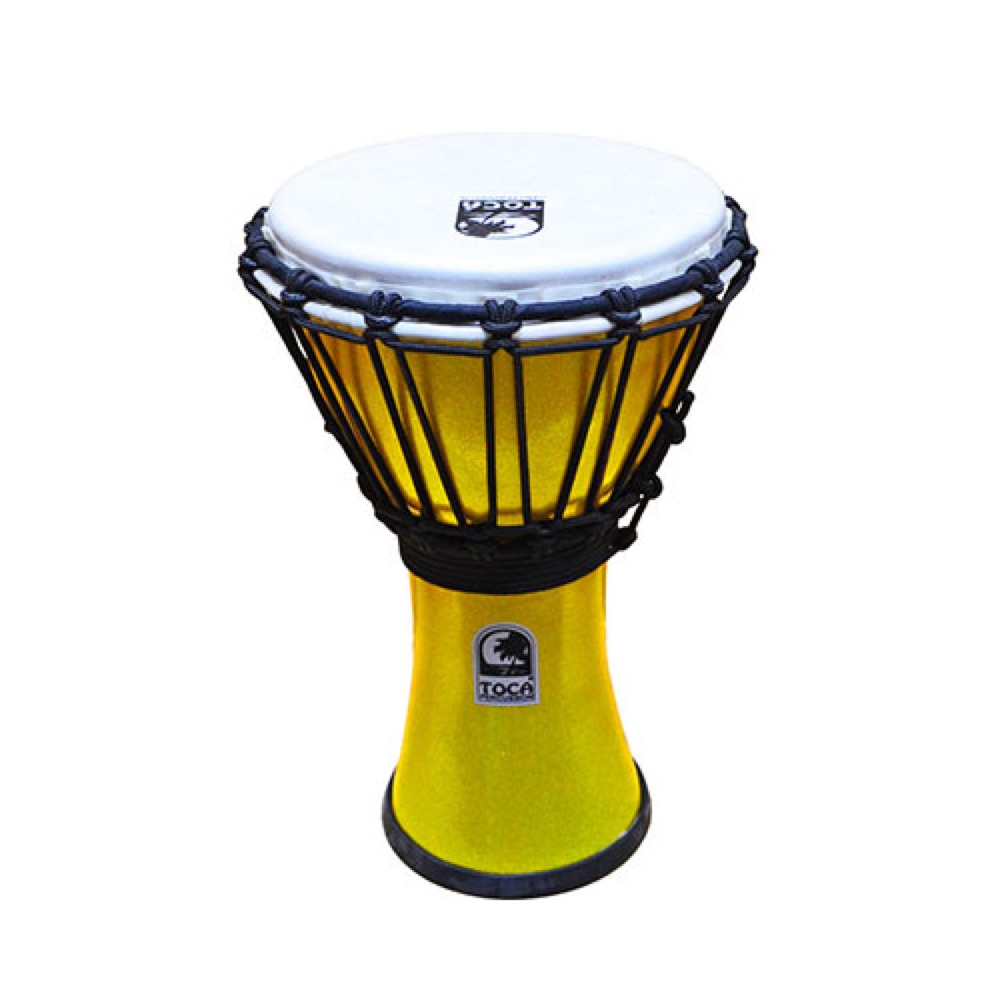 TOCA トカ TFCDJ-7MY Freestyle II Colorsound Djembe 7インチ Metallic Yellow ジャンベ