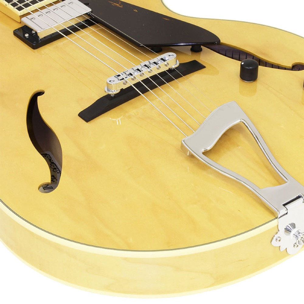 AriaProII アリアプロ2 FA-1000 N Natural フルアコースティックギター ハードケース付き ブリッジ画像