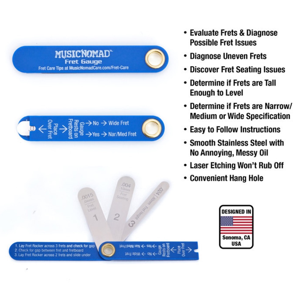 MUSIC NOMAD ミュージックノマド MN840 Precision Fret Gauge フレットゲージ 製品情報